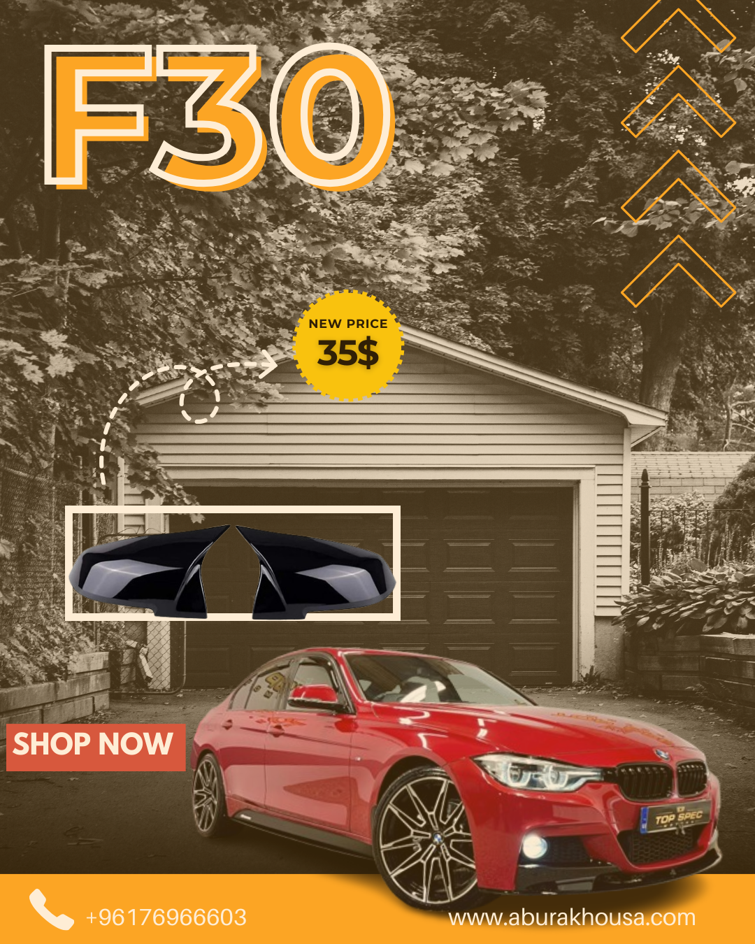 Mirror Cover For Bmw F30
