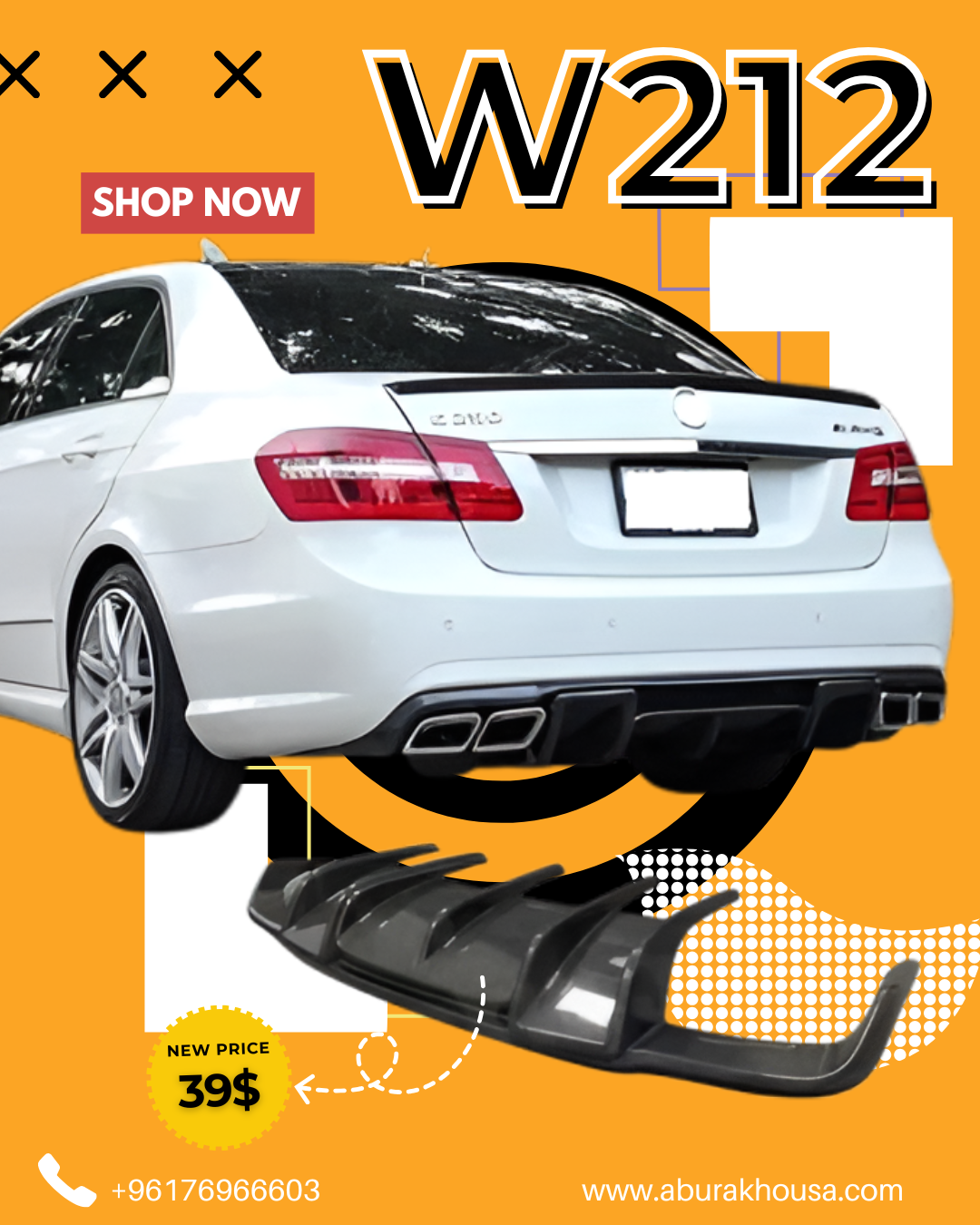 Diffuser For Mercedes W212