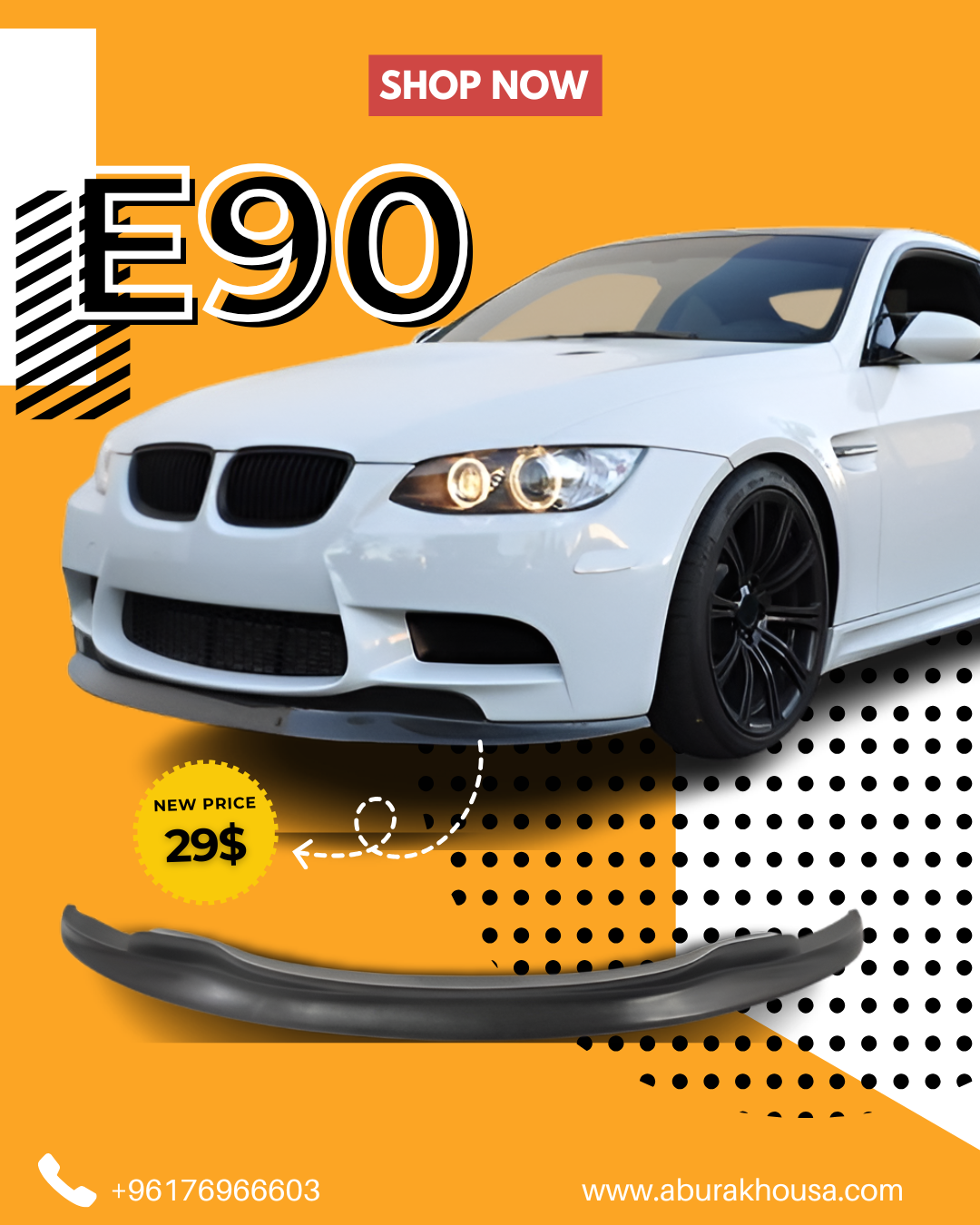 Front Lip For Bmw E90