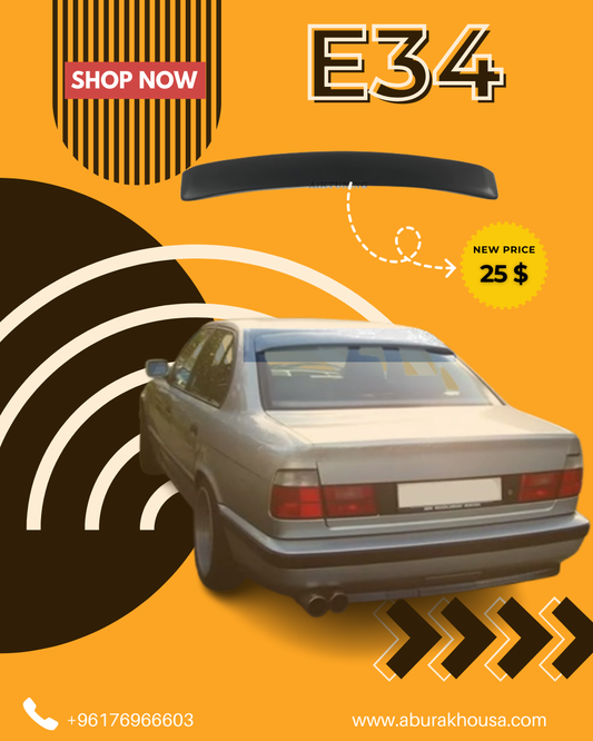 Glass Spoiler For Bmw E34