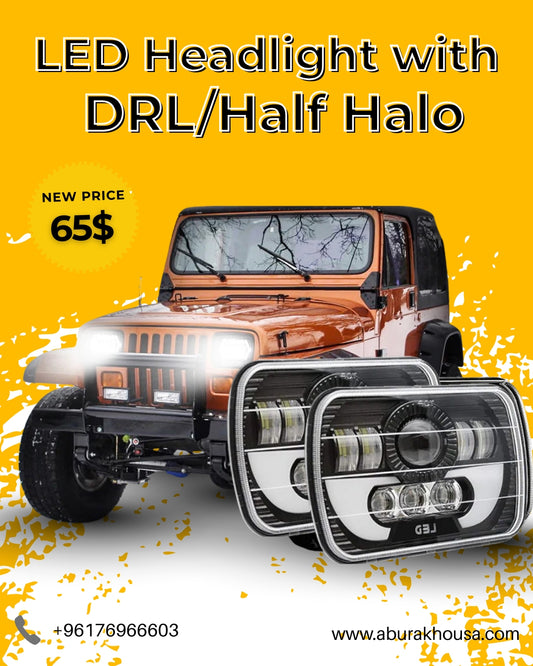 LED Headlight with DRL/Half Halo