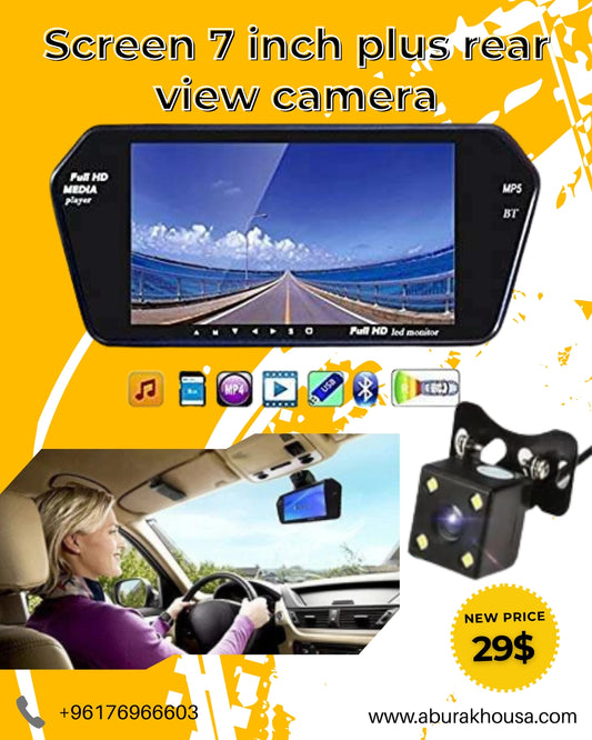 Screen 7 inch + Rear View Camera