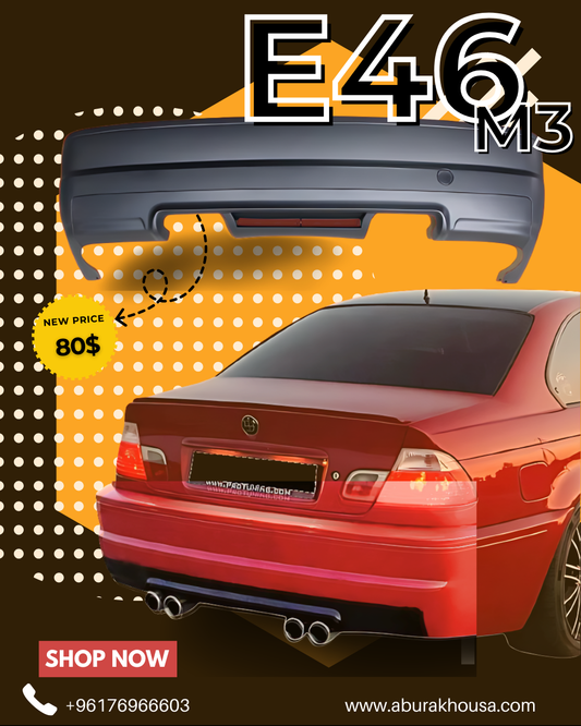 Rear Bumper For BMW E46 M3