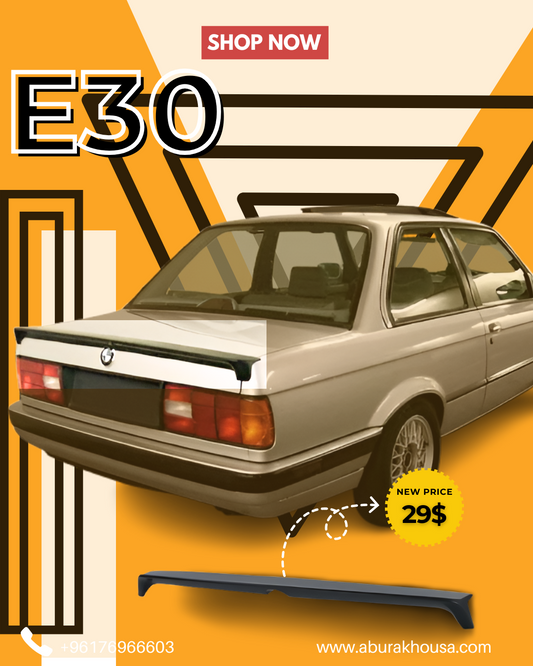 Rear Spoiler For Bmw E30