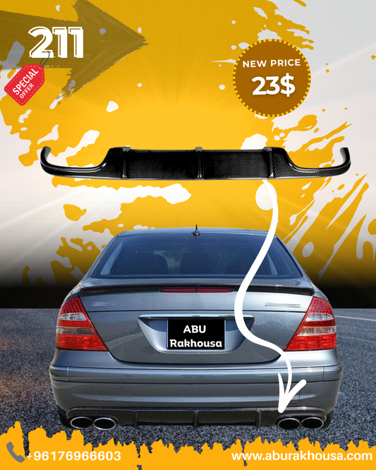 Mercedes W211 Rear Bumper Diffuser