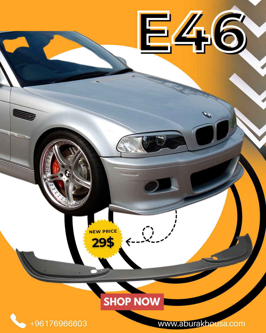 Front Lip For Bmw E46 M3