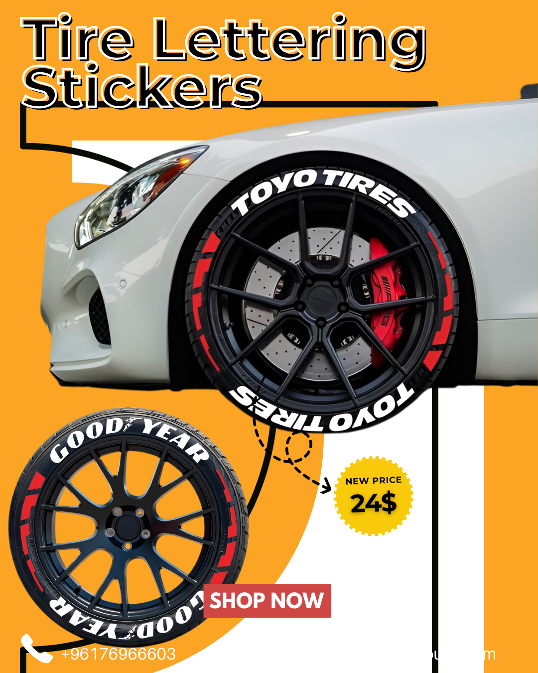 Wheel Sticker 4 wheels