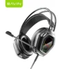 BAVIN BH62 RGB Wired Gaming Over-Ear Headphones w/ 360 Adjustable HD Microphone Vibrant LED Lights BAVIN BH62 RGB Wired Gaming Over-Ear Headphones w/ 360 Adjustable HD Microphone Vibrant LED Lights