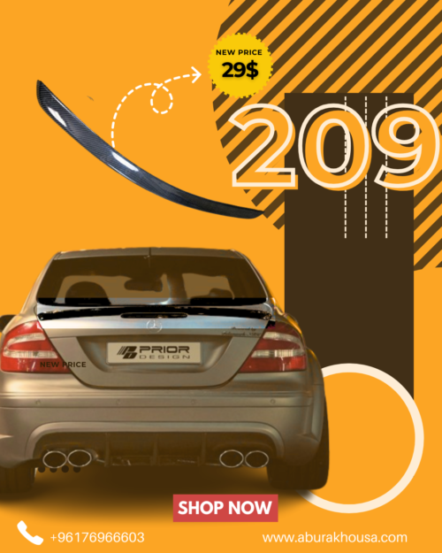 Rear Spoiler For Mercedes W209