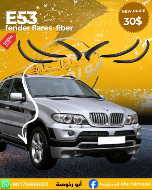 BMW E53 Fender Flares Fiber