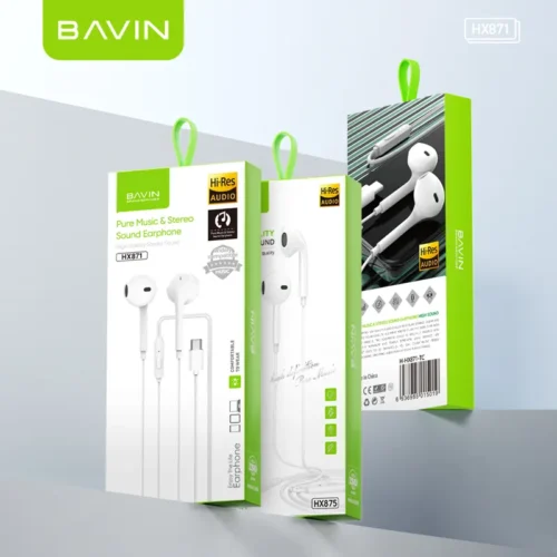 Bavin HX875 Wired Earphones 3.5mm Bass