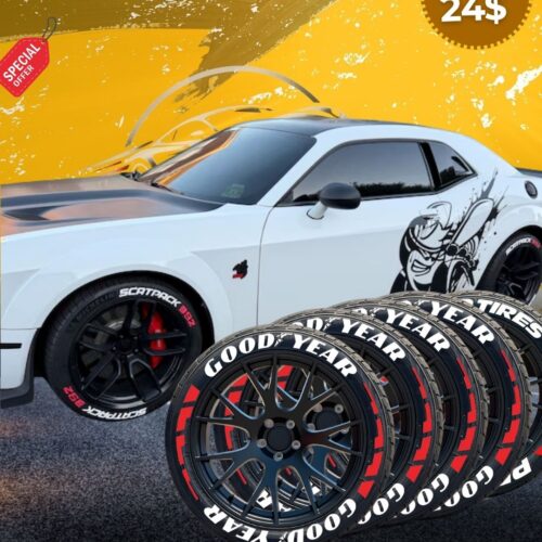 Tire Lettering Stickers