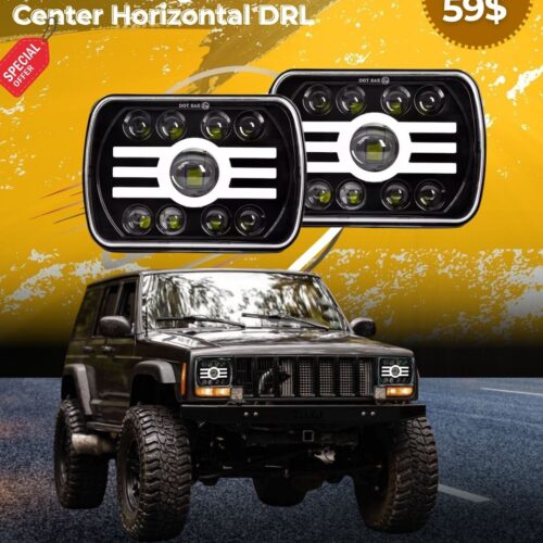 LED Headlight with Center Horizontal DRl
