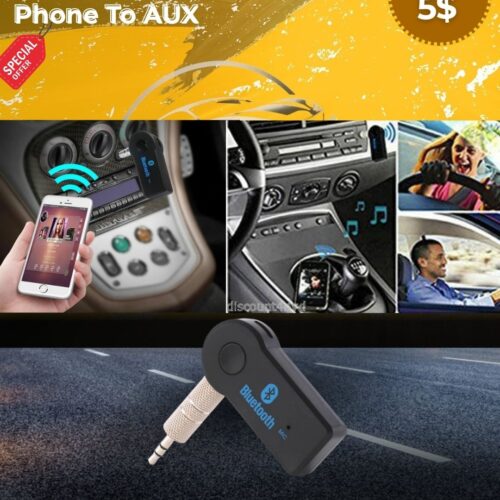 WIRELESS BLUETOOTH 3.5MM PHONE TO AUX