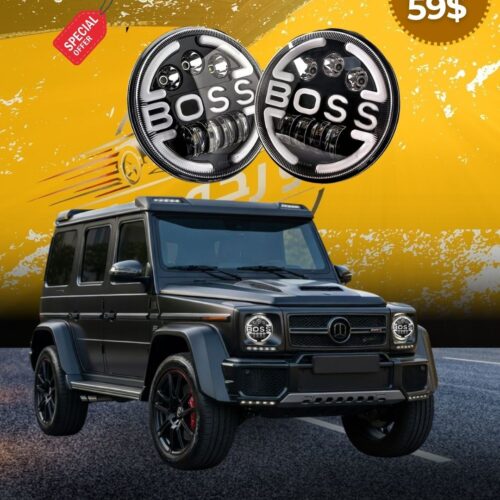 BOSS 7-Inch Round Headlights