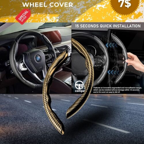 Carbon Fiber Steering Wheel Cover