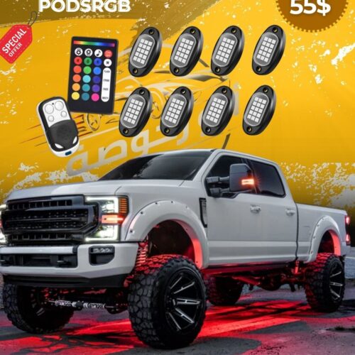 LED Rock Light 8 Pod / RGB