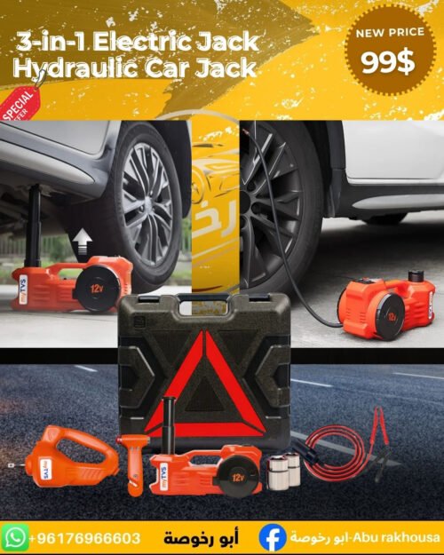3-in-1 Electric Hydraulic Car Jack