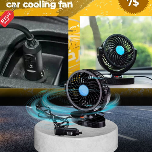 PORTABLE 12V CAR COOLING FAN