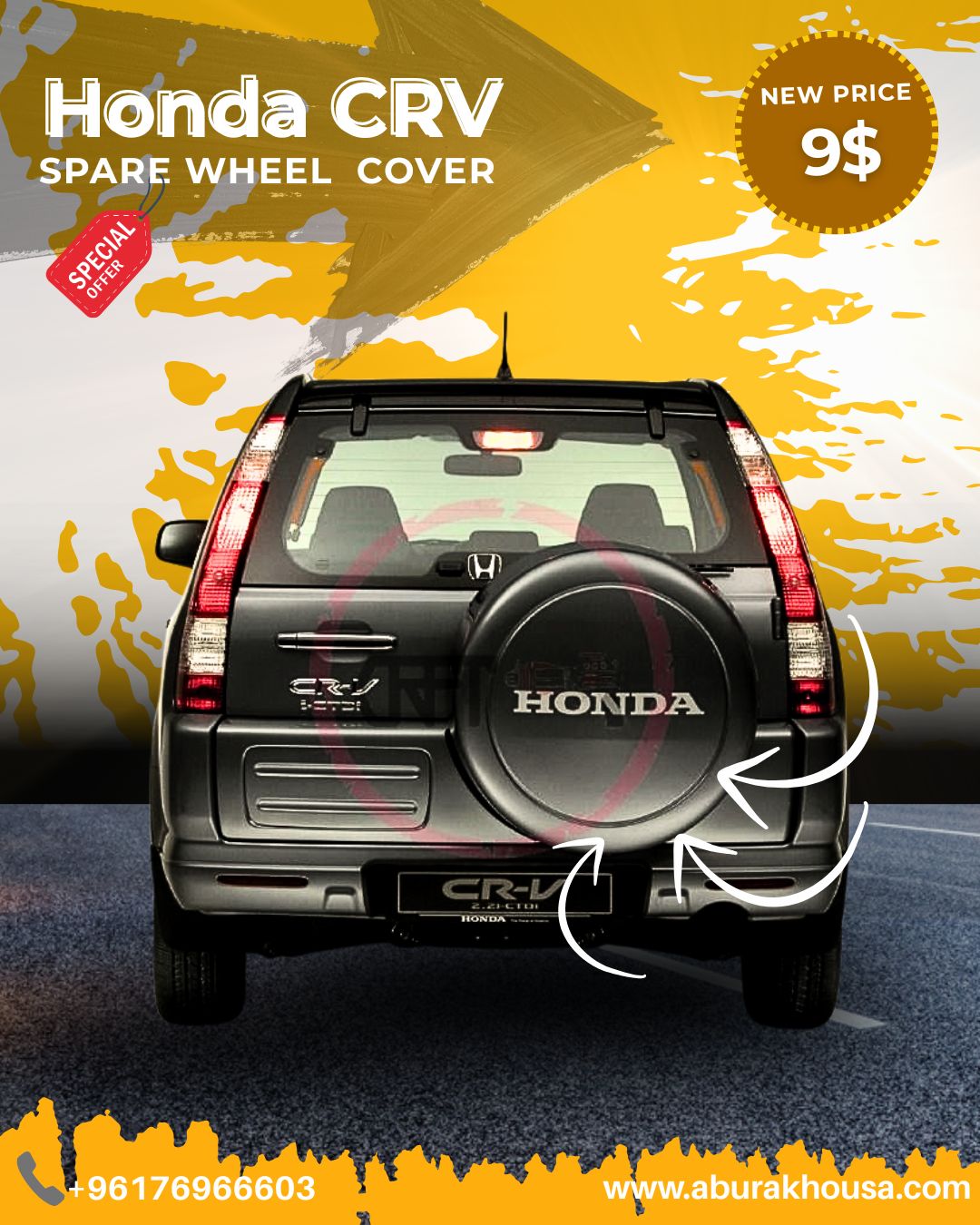 Honda CRV Spare Wheel Cover