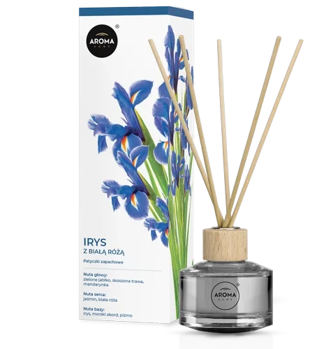 Aroma Home Basic Reed Diffuser 50ml – Iris with White Rose