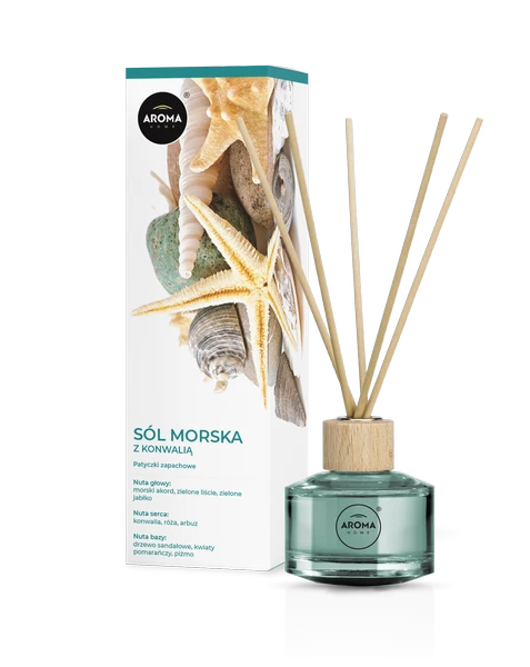 Aroma Home Basic Reed Diffuser 50ml – Sea Salt with Lily of the Valley